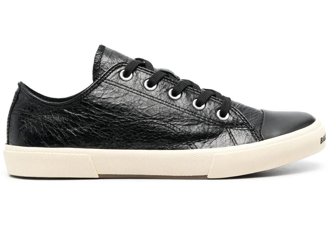 Pre-owned Balenciaga Paris Low Top Leather Sneaker Black