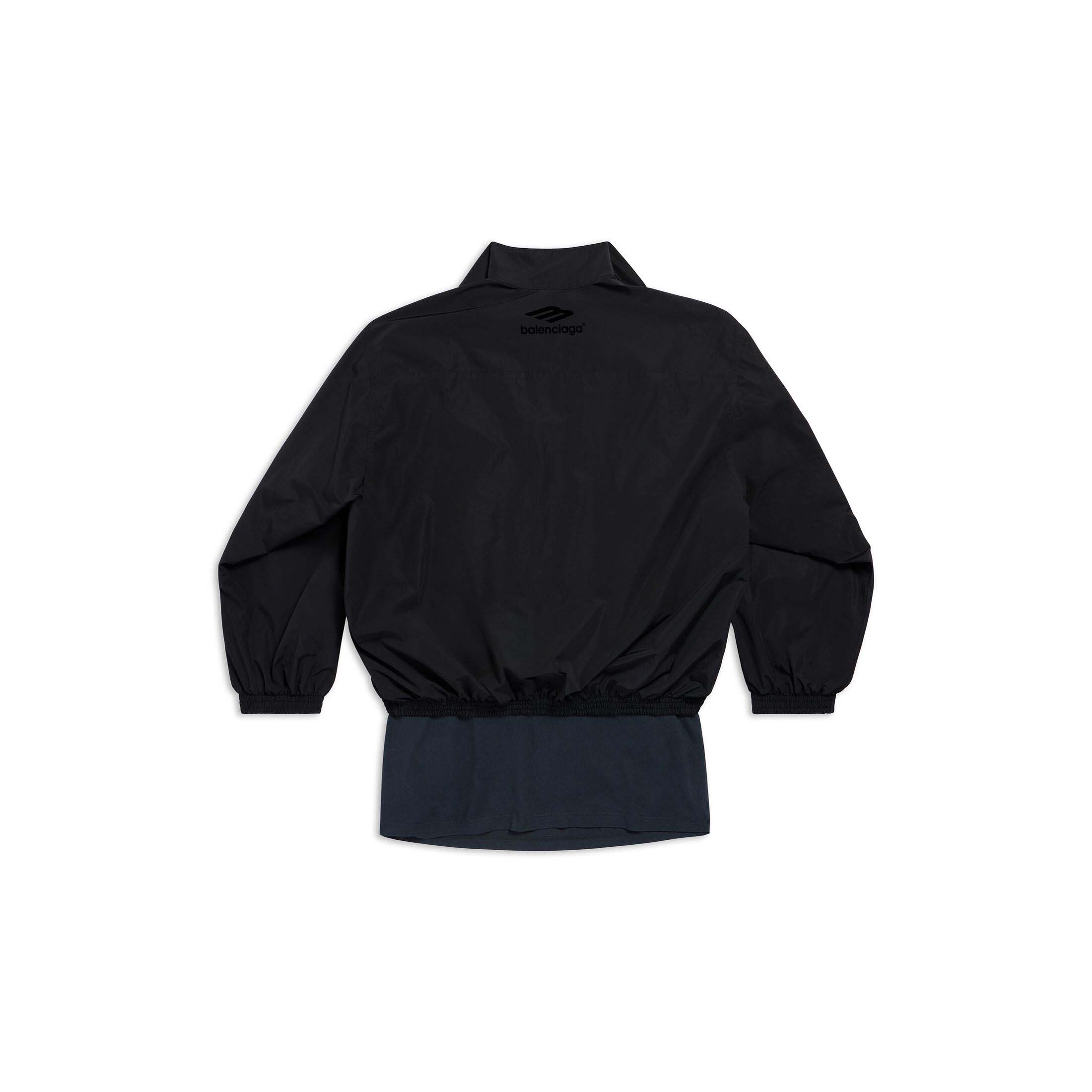 Balenciaga Patched Tracksuit Jacket in Black Black Men's - FW23 - US