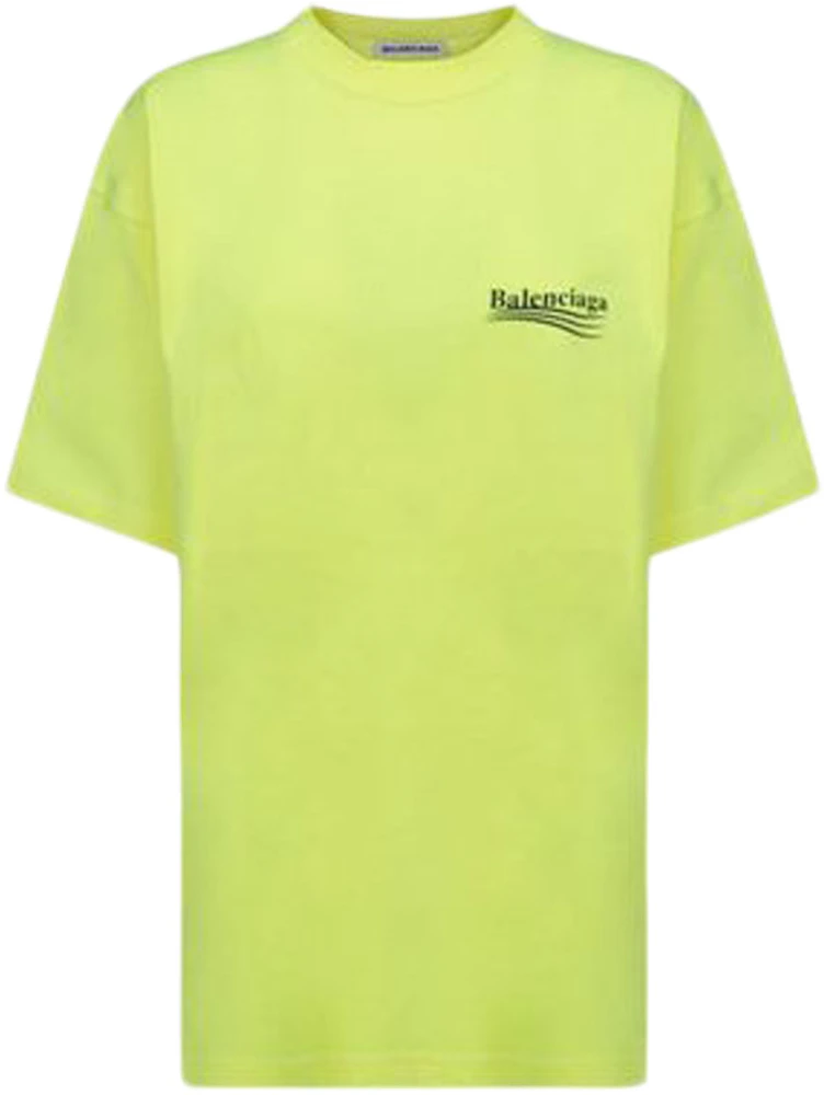 motor voorkant Verduisteren Balenciaga Political Campaign Large Fit T-Shirt Fluo Yellow - US