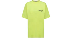 Balenciaga Political Campaign Large Fit T-Shirt Fluo Yellow