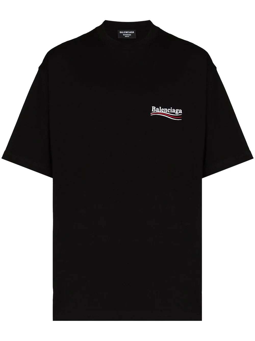 Balenciaga Political Campaign Large Fit T-shirt Black