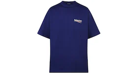 Balenciaga Political Campaign Oversized T-Shirt Dark Blue/Multi
