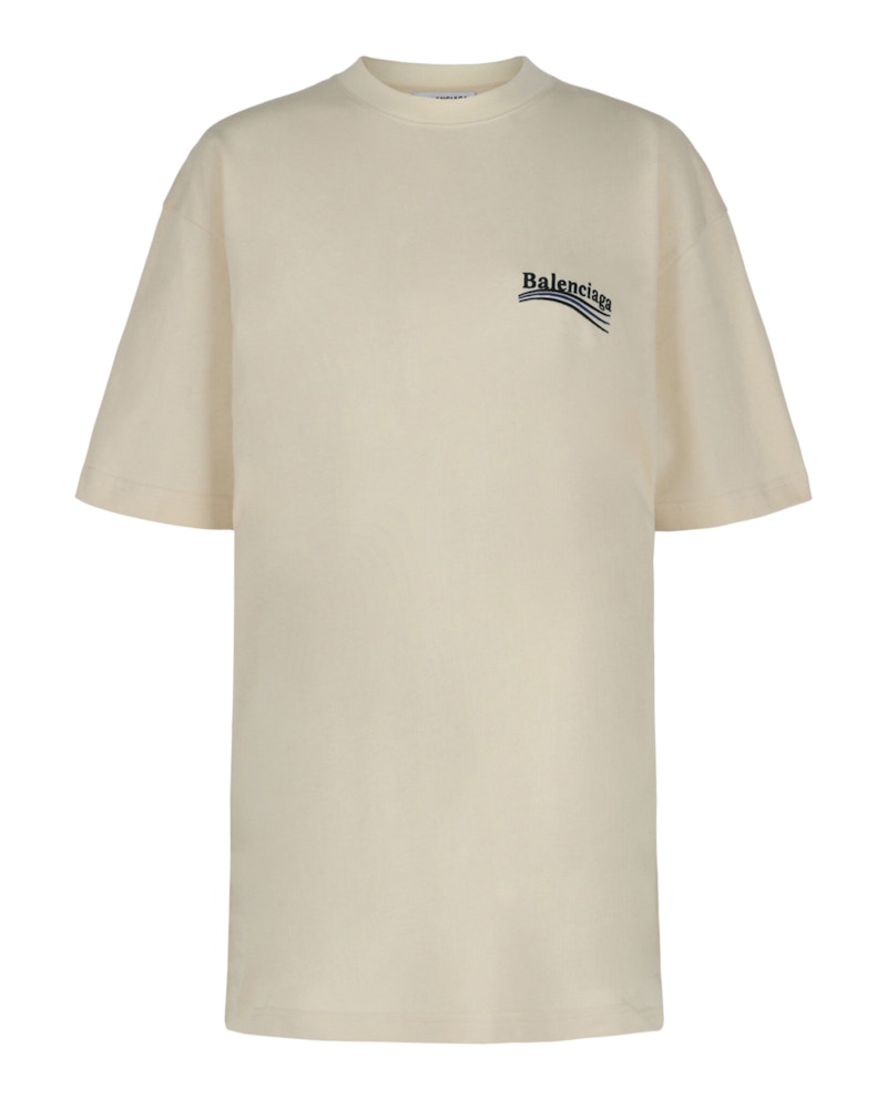 BALENCIAGA POLITICAL Tシャツ　バレンシアガ　ベージュ Balenciaga Political Campaign T-shirt Cream Black - JP