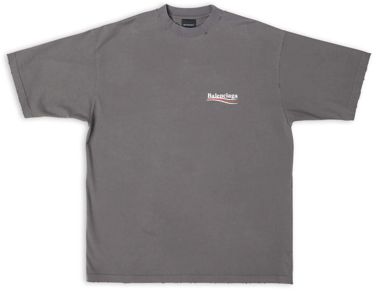 Balenciaga Political Campaign T-shirt Grey - US