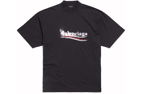 Balenciaga 2017 Campaign T Shirt Balenciaga Political Stencil T