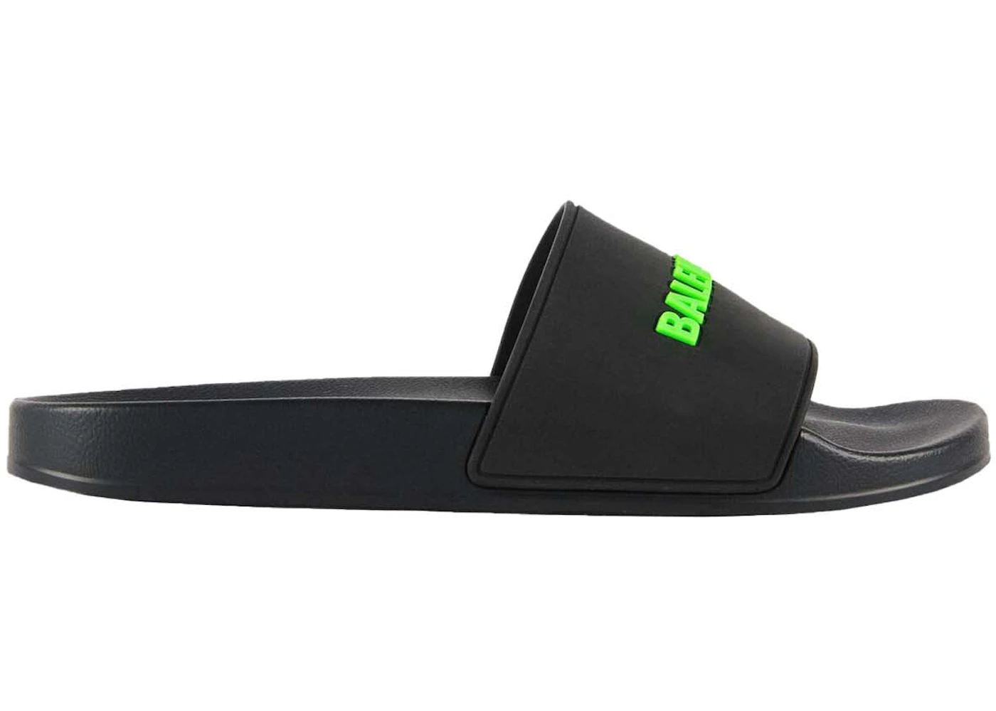 Balenciaga slides black and green Clearance