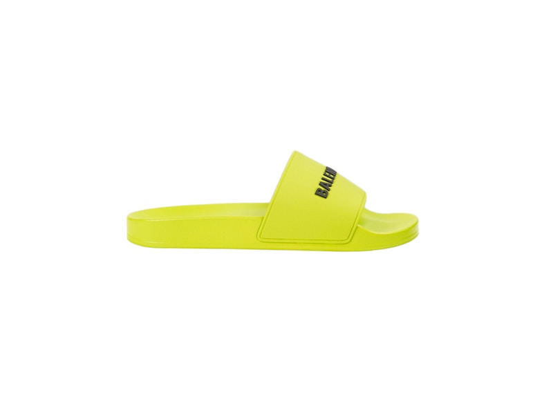 balenciaga neon slides