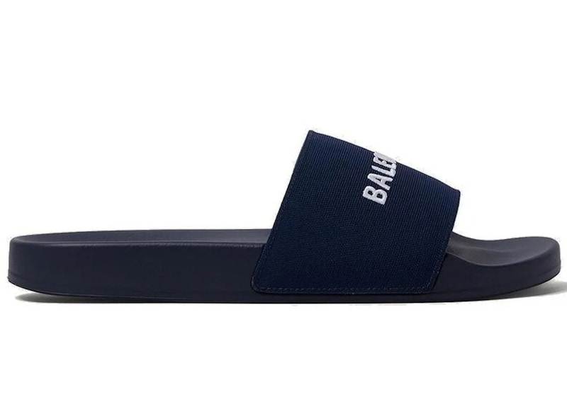 Balenciaga Pool Slide Navy Men s 695557W1S9C4590 US