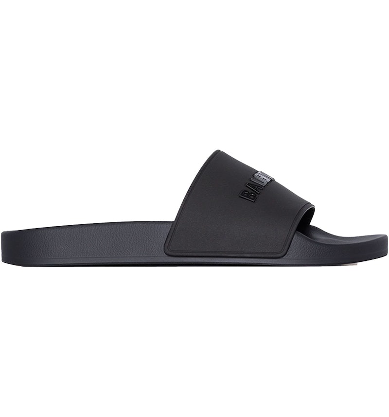 Balenciaga Pool Slides Double Black (Women's) 565547W1S841000 US