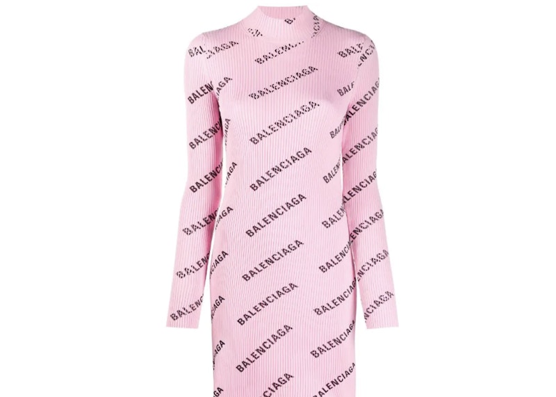 Balenciaga hot sale pink dress