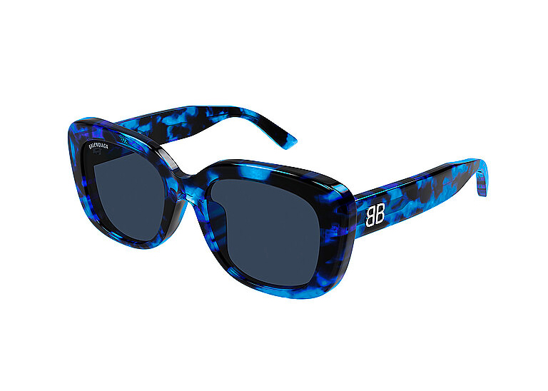 Balenciaga Rectangle Sunglasses Blue (BB0295SK-004)