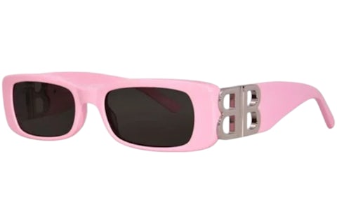 Balenciaga Rectangle Sunglasses Pink (BB0096S 012) in Acetate US