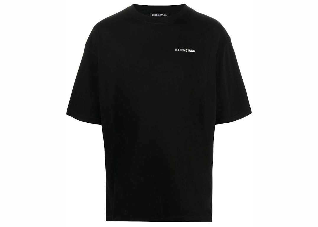 Pre-owned Balenciaga Relaxed Fit Short Sleeves T-shirt Black