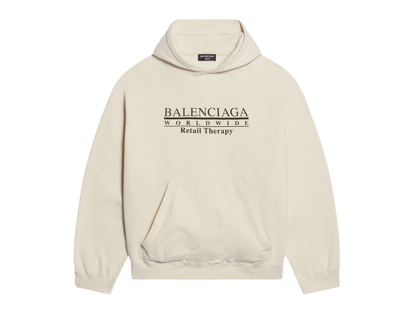 Balenciaga Retail Therapy Wide Fit Hoodie White