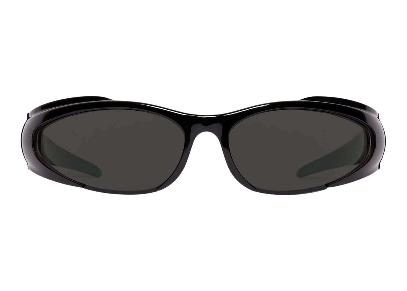 Balenciaga Reverse Xpander Rectangle Sunglasses Black