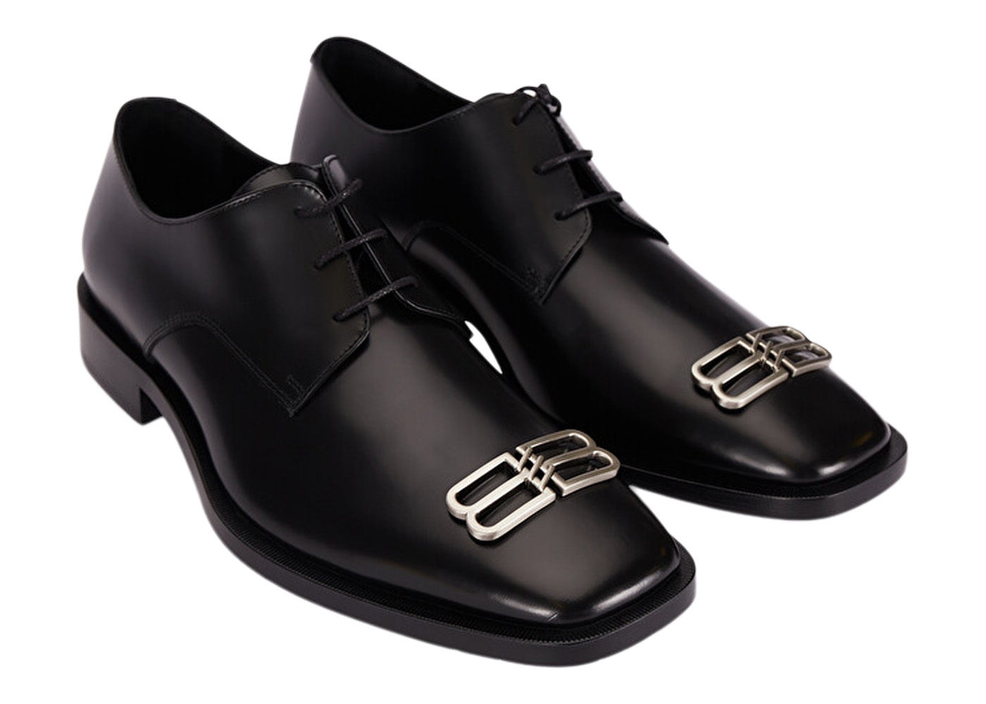 Balenciaga Rim Derby Shoes Black Leather メンズ - 712642WA8E11081 - JP
