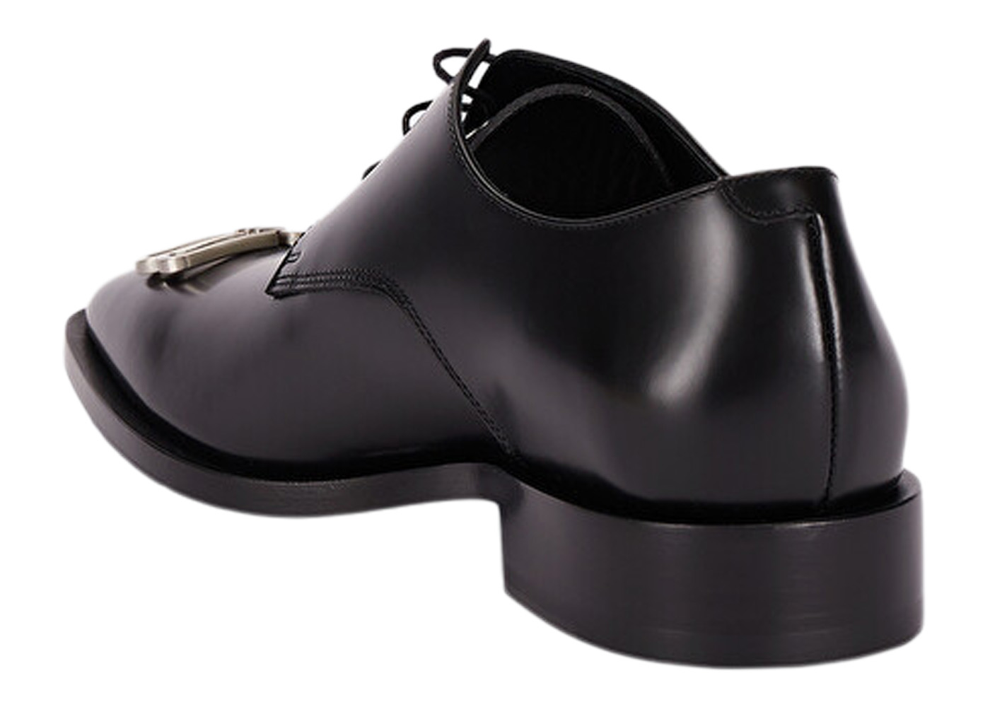 Balenciaga Rim Derby Shoes Black Leather