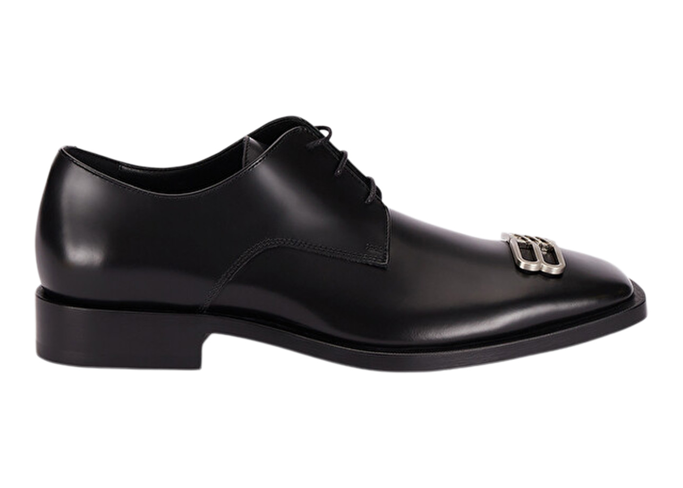 Balenciaga Rim Derby Shoes Black Leather Men's - 712642WA8E11081 - US