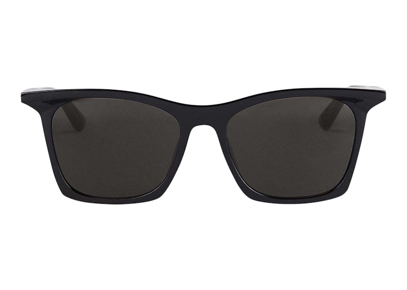 Balenciaga Rim Rectangle Sunglasses Adjusted Fit Black