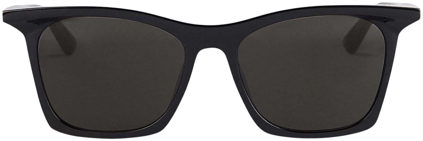 Balenciaga Rim Rectangle Sunglasses Adjusted Fit Black (621649T00031000 ...