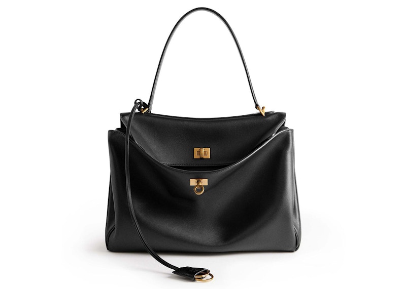 Balenciaga Rodeo Medium Handbag Black in Calfskin Leather Balenciaga Rodeo Medium Handbag Black in Calfskin Leather