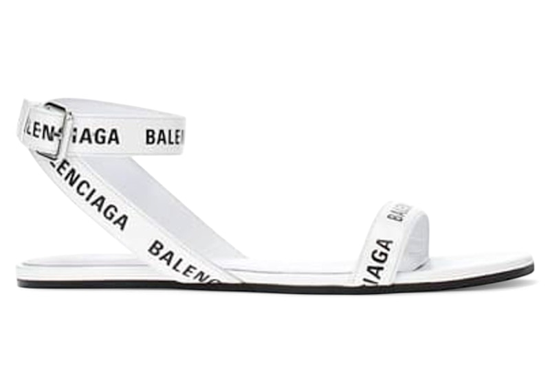Balenciaga Round Sandal F05 White Black (Women's) - 551154