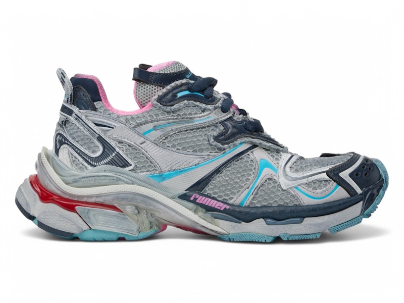 Balenciaga Runner 2.0 Grey Blue Pink Red メンズ - 779066