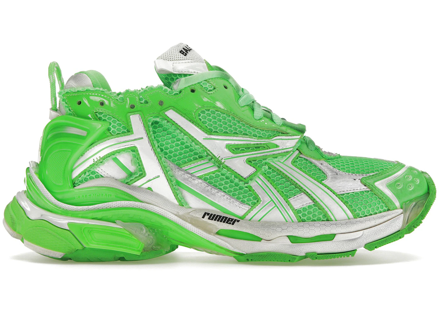 Balenciaga Runner Fluo Green Men's 677403W3RBM3590 US