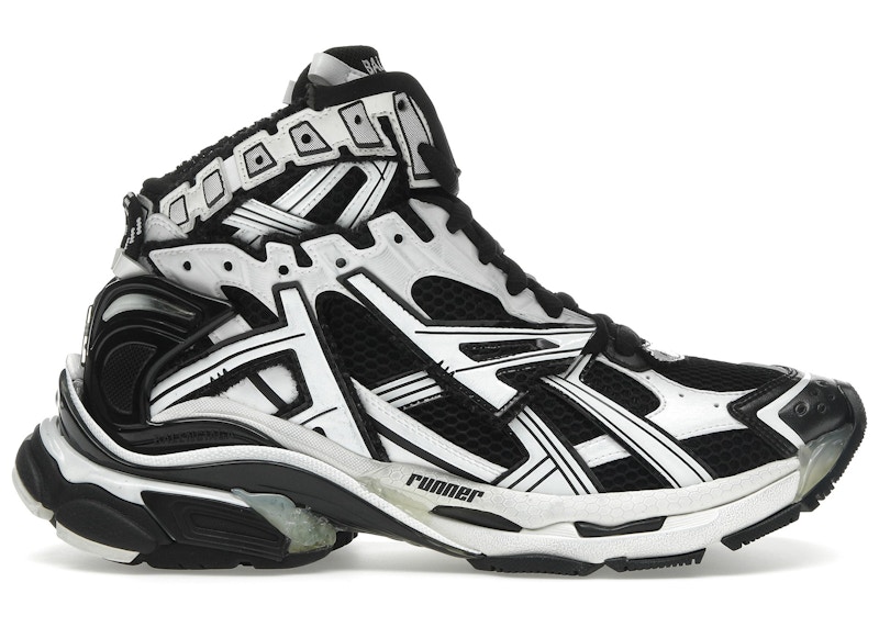 Balenciaga Runner High White Black Men's - 695764W3RH29010 - US