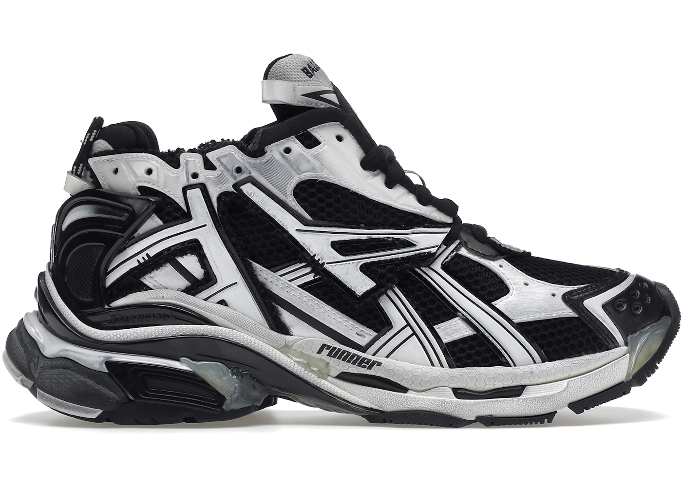 Balenciaga Runner White Black White Men's 677403W3RB29010 US