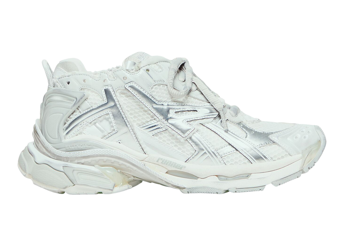 BALENCIAGA Runner logoembroidered leather and mesh sneakers  NETAPORTER