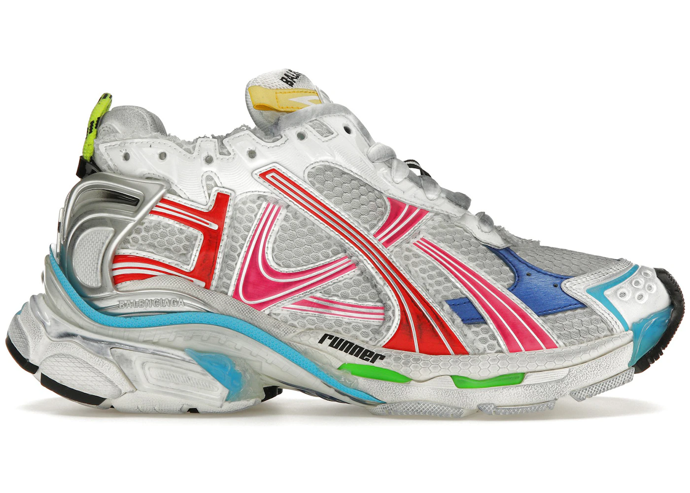 Balenciaga Runner Bianco Multicolore Uomo 772774W3RBW9645 IT
