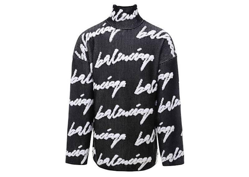 balenciaga scribble sweater