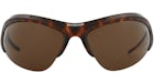 Balenciaga Shield-Frame Bio Injection Sunglasses Havana/Silver/Brown (BB0232S-30013513-002)
