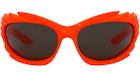 Balenciaga Shield-Frame Bio Injection Sunglasses Orange/Orange/Grey (BB0255S-30013967-005)