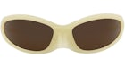 Balenciaga Shield-Frame Bio Injection Sunglasses Yellow/Yellow/Brown (BB0251S-30013805-003)