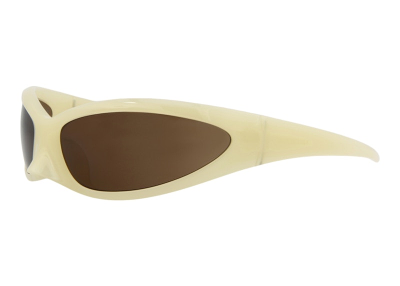 Pre-owned Balenciaga Shield Sunglasses003) In Yellow/brown (bb0251s/30013805