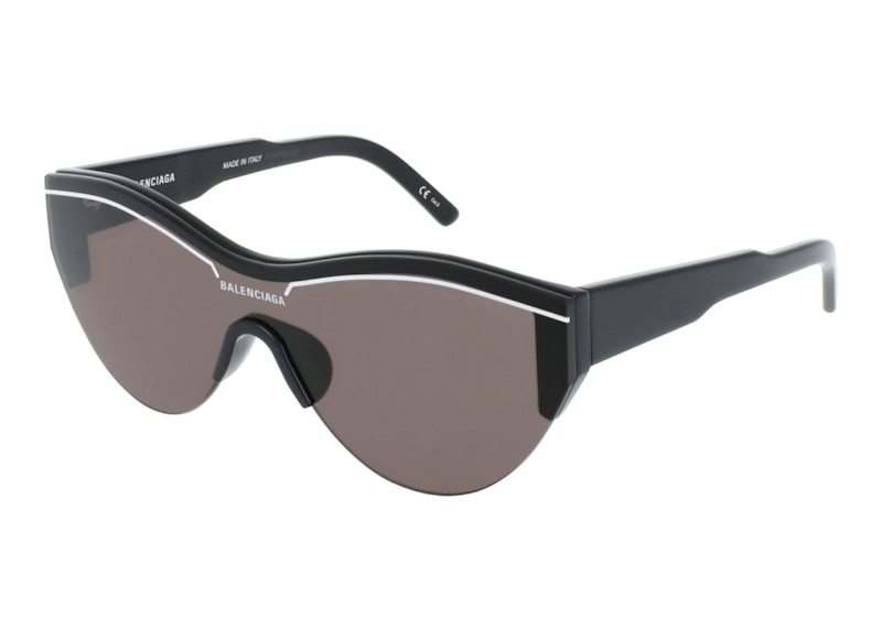 Pre-owned Balenciaga Shield Wrap Sunglasses001) In Black/grey (bb0004sa/30007308