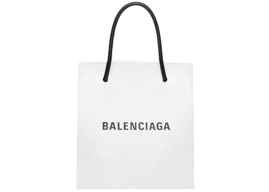 Pre-owned Balenciaga Shopping Tote Bag Xx Small White