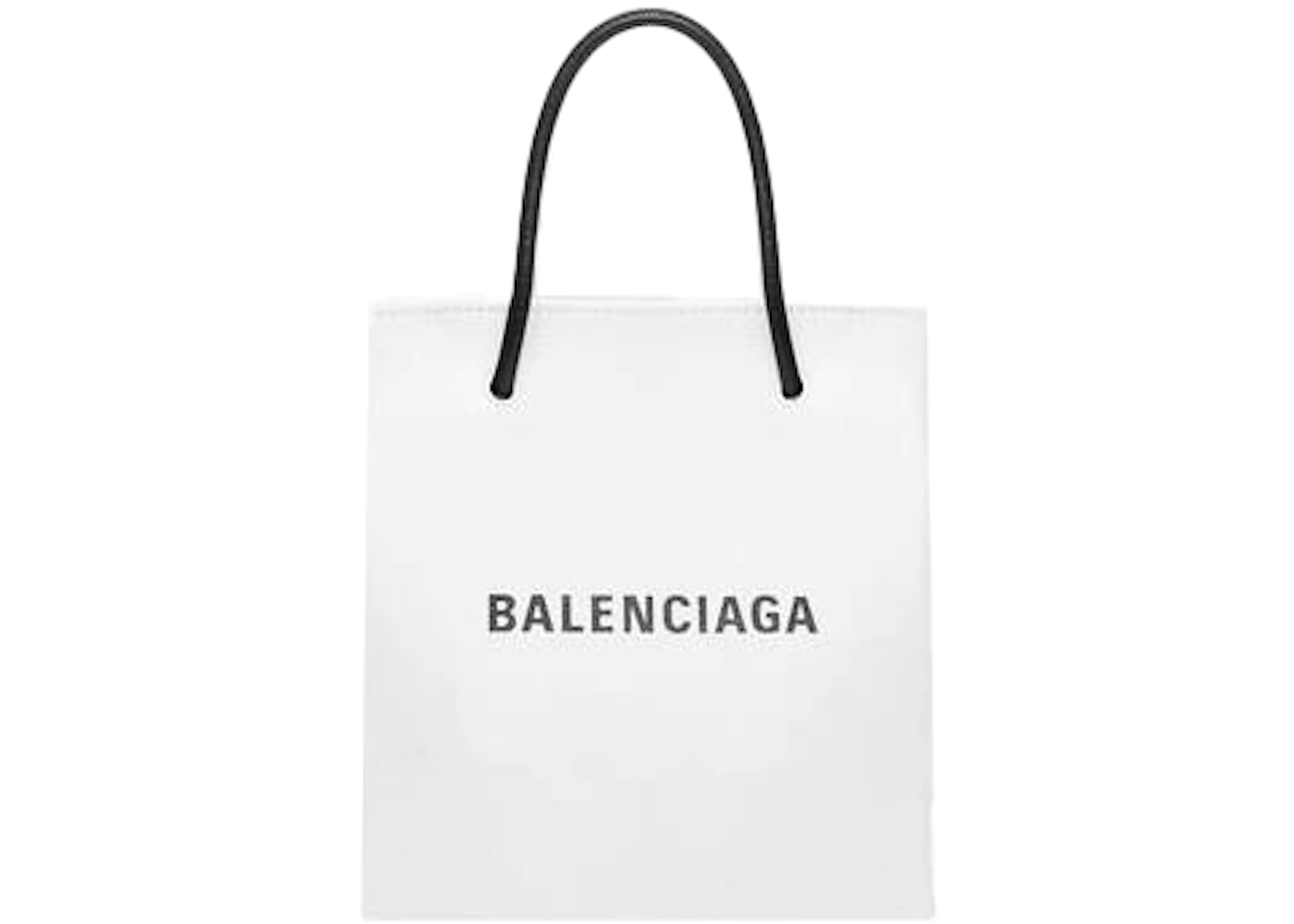 Balenciaga Shopping Tote Bag XX Small White in Calfskin with Silver ...