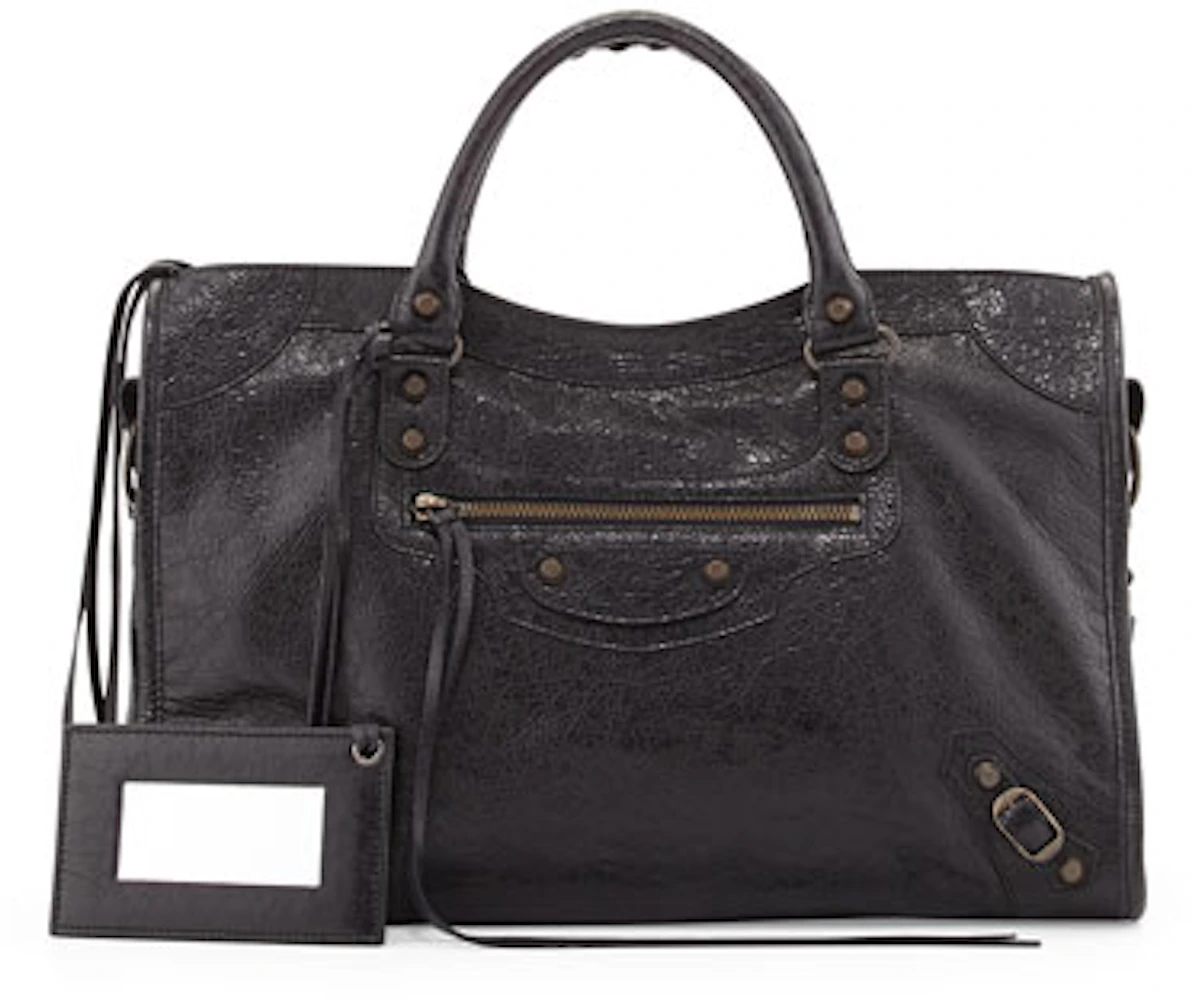 Balenciaga Bag Classic City Medium Black in Textued Leather US