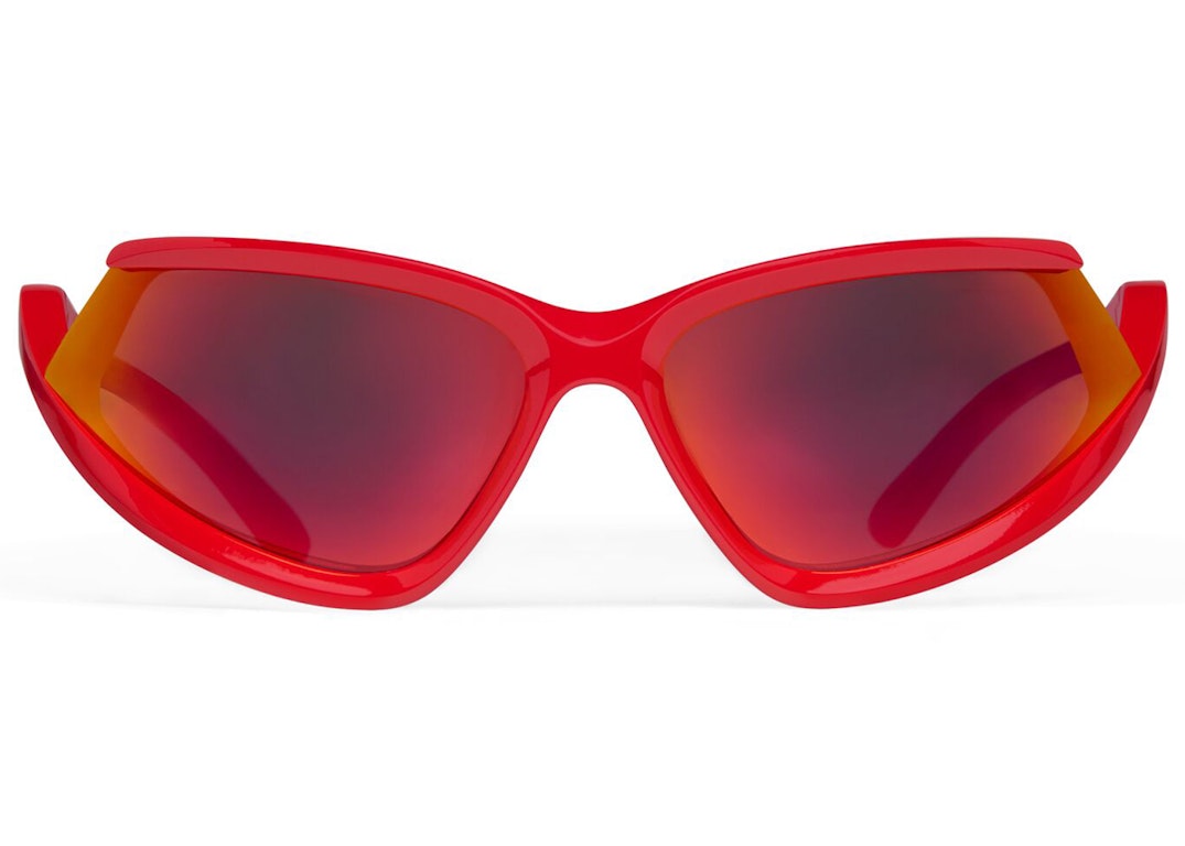 Pre-owned Balenciaga Side Xpander Cat Sunglasses Red