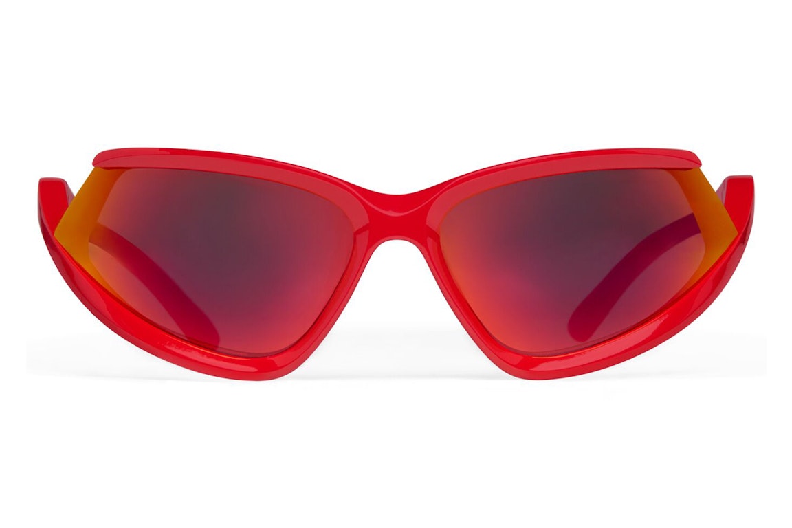 Pre-owned Balenciaga Side Xpander Cat Sunglasses Red