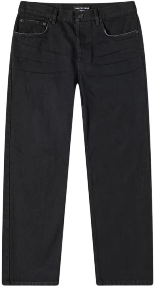 Balenciaga Slim Fit Jeans Black Men's - US