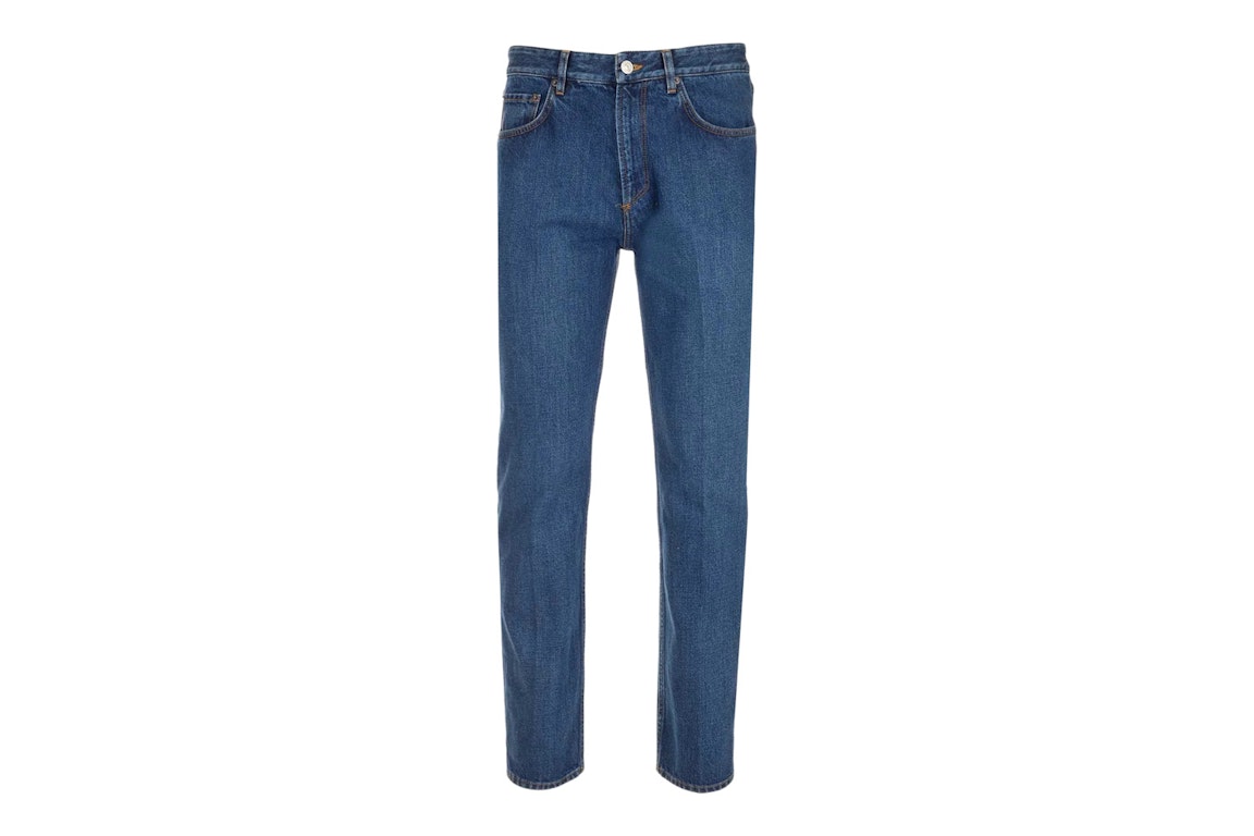 Pre-owned Balenciaga Slim Fit Jeans Blue