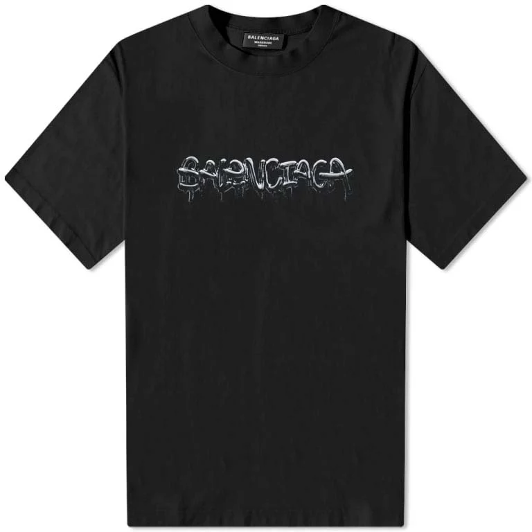 Balenciaga Slime T-shirt Black Homme - FR