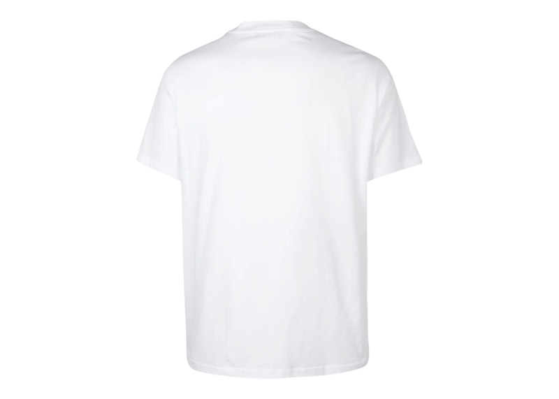 Balenciaga Small Logo Print Regular Fit Cotton T-Shirt White/Black Men's -  US