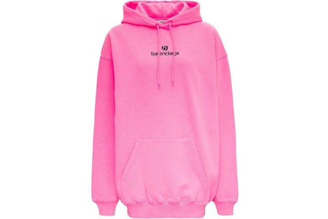 Balenciaga Soccer Hoodie Pink US