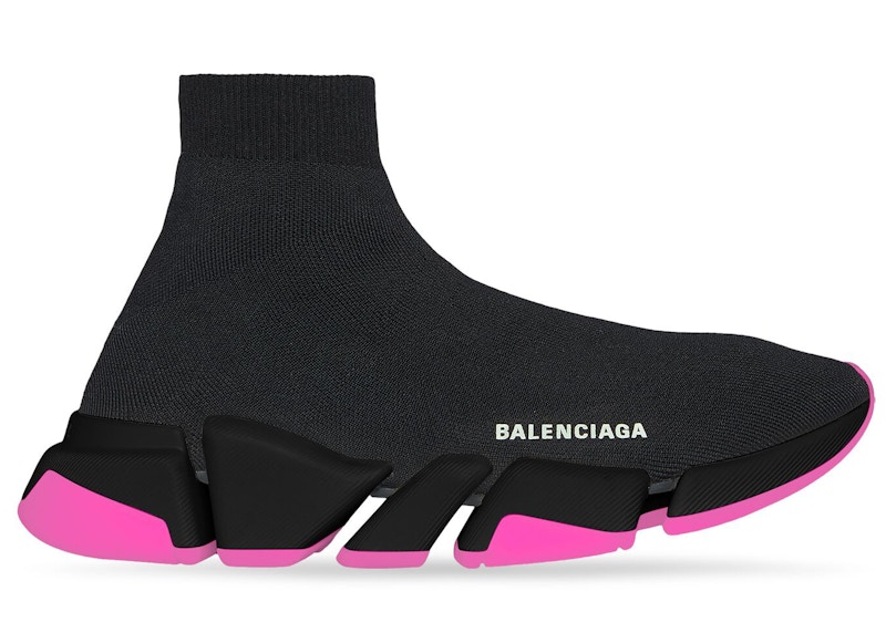 Balenciaga speed trainer hot sale pink sole