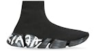 Balenciaga Speed 2.0 Schwarzes Graffiti